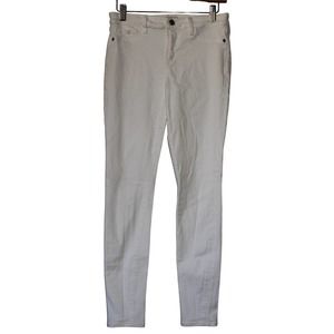 Women's Abercrombie & Fitch Harper Super Skinny White Cotton Jeans Size 27 / 4